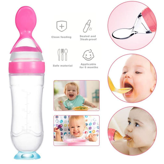 Bpa Free 90 Ml Spoon Food Feeder Bottle