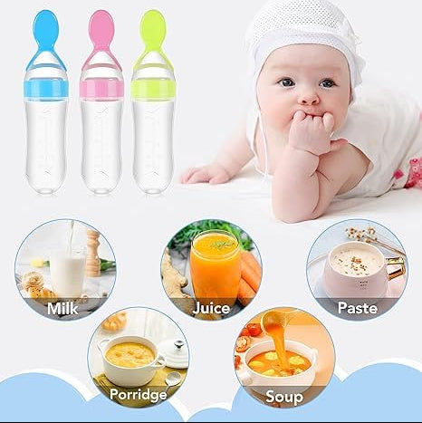 Bpa Free 90 Ml Spoon Food Feeder Bottle