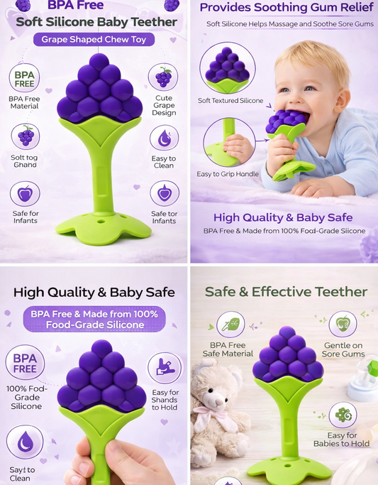 Soft Silicone Fruit Teething Toys