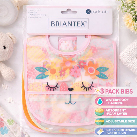 Waterproof, Washable Fabric Baby Bib