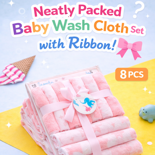 Face Towels For Little One-8Pcs
