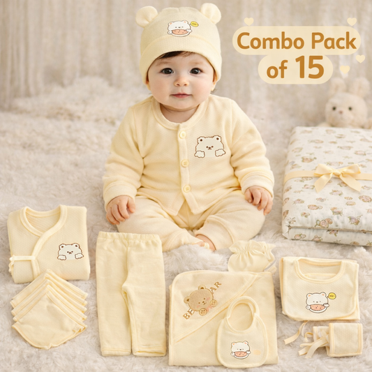 Love New Born Unisex Baby's Clothing Gift Set-15Pcs