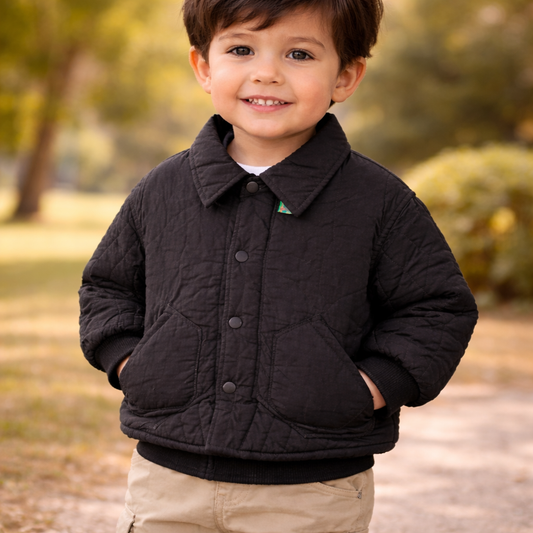 Boys Waist Length Jacket Black