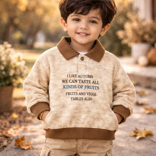 Round Neck Long Sleeves Sweatshirt