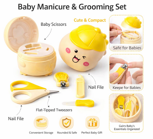 Dinosaur Nail Cilpper Set -4 Pieces Grooming Kit