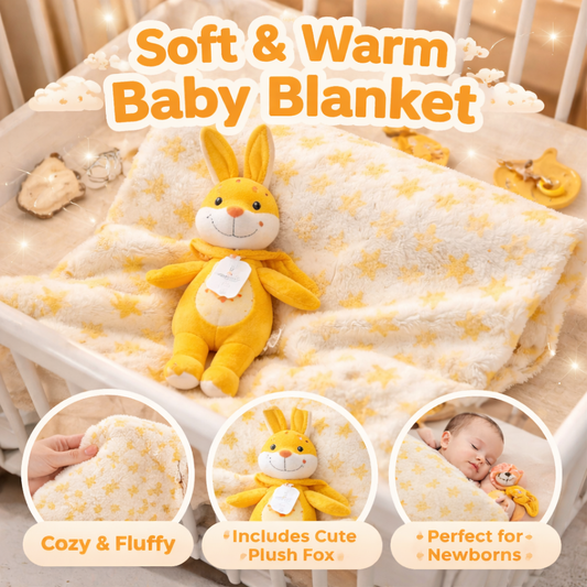 Blanket & Stuffed Toys 2Pc Set