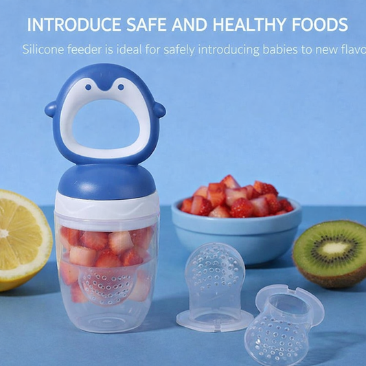 Food Grade Silicone Teddy Bear Shaped Fruit & Vegetable Feeder