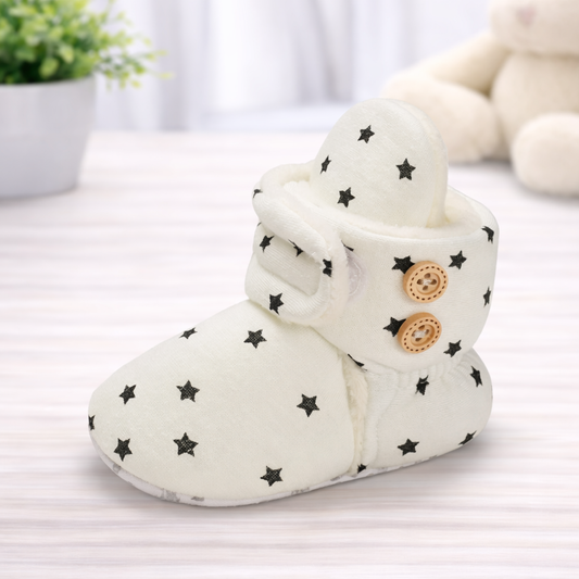 Baby Cozy Fleece Booties With Grippers