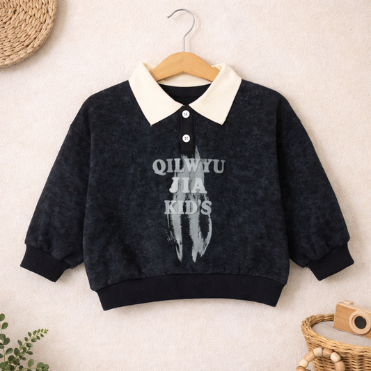 Kids Cotton Sweatshirt and Jogger Set, Casual Wear
