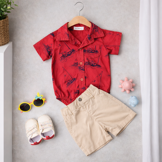 Piece Printed Long Sleeves Bodysuit