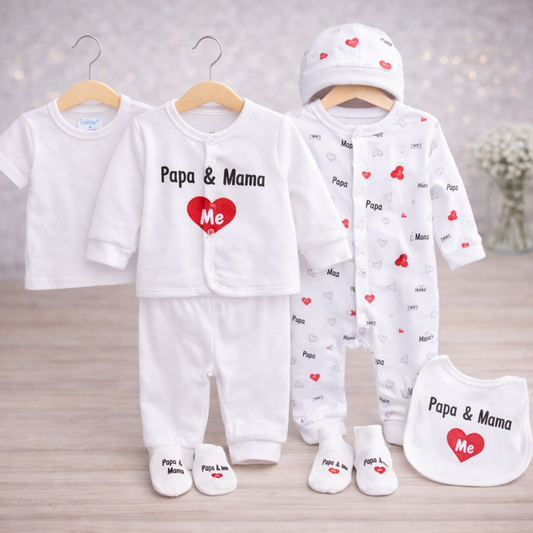Baby organic cotton set of 8 pieces