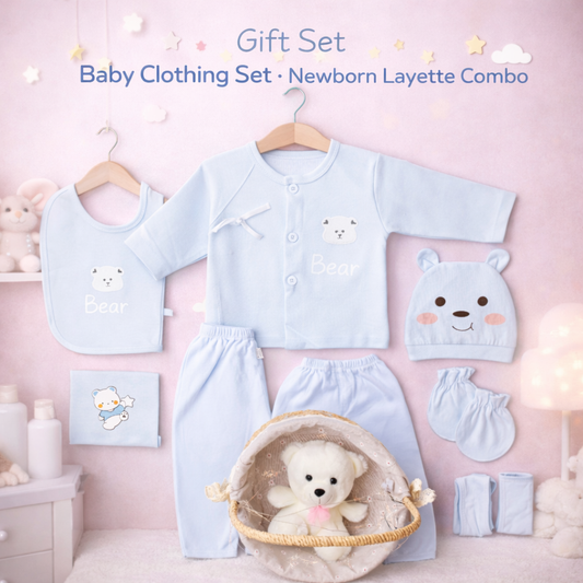 Gift Basket For Born Baby Clothing Set- 15 Pcs