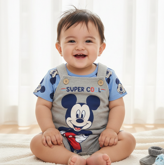 Girls Disney'S Minnie Mouse Overall Dress Set