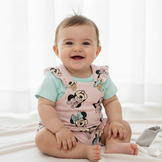 Girl Minnie Mouse Design Two Piece Set