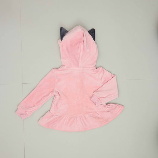 Pink Cat Fleece Sweatshirt And Pants