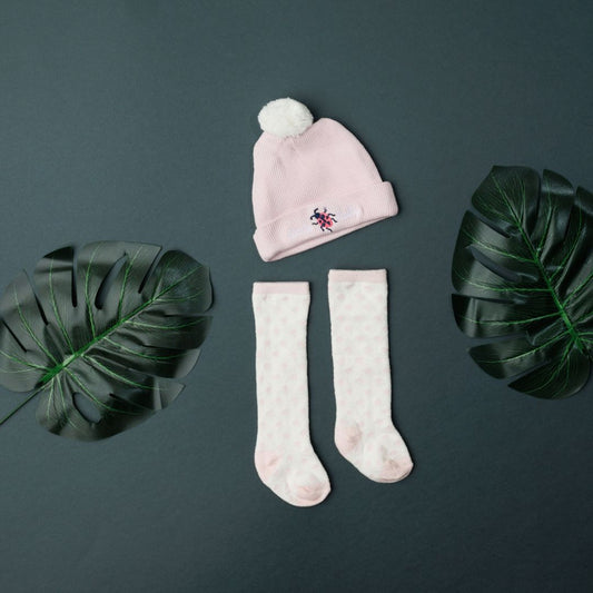 Baby Caps With Socks Combo set