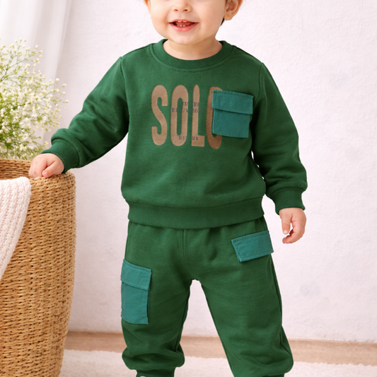 Girls & Boys Sweatshirt+Sweatpants 2-Piece Set