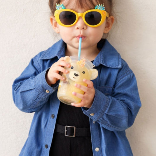 Baby Cotton 2-Piece Set, Blue Button-Down Shirt with Black Shorts, Casual Outfit