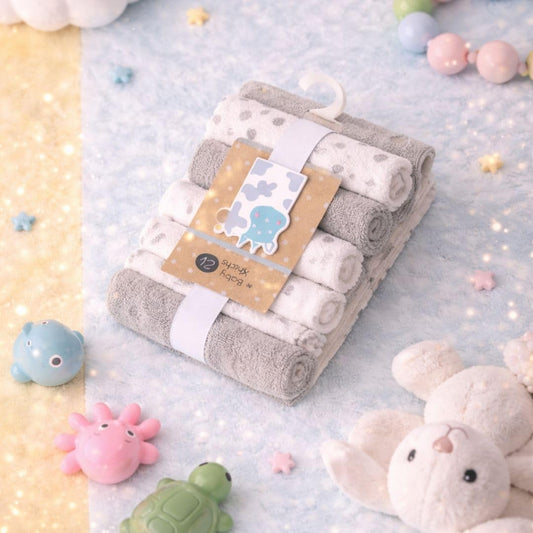 12 Pcs Baby Face towel/Wash cloth