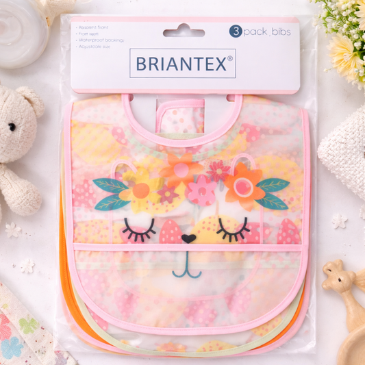 Waterproof, Washable Fabric Baby Bib