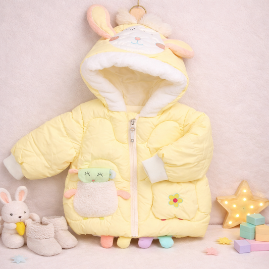 Full Sleeve Applique Baby Girls Jacket