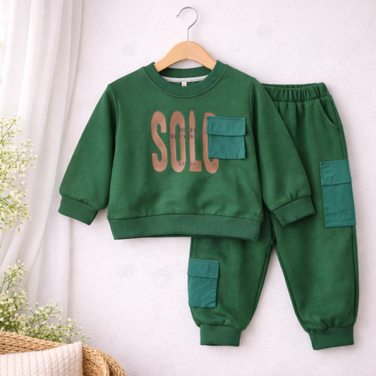 Girls & Boys Sweatshirt+Sweatpants  2-Piece Set