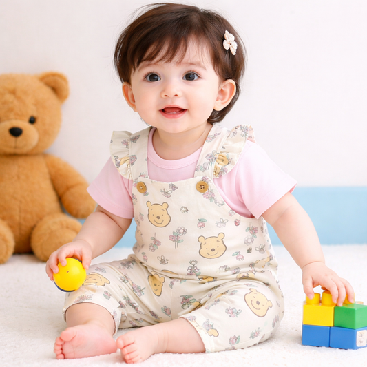 Disney Baby Overall Short Sleeve Shirt And Pants 2Pcs Set