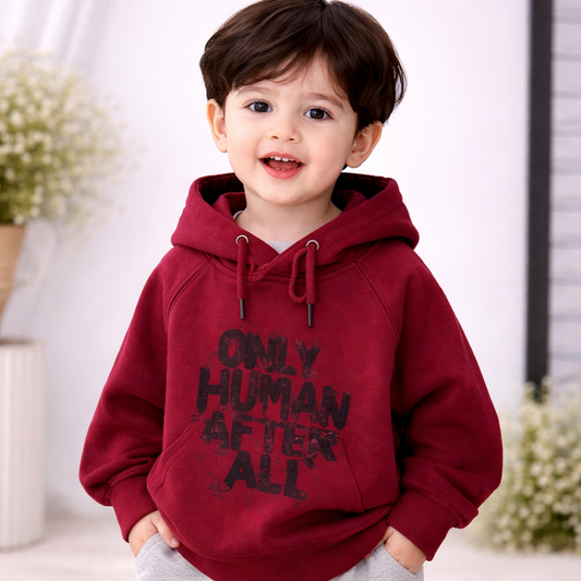 Children's Hooded Sweatshirt, Cotton Pullover with Graphic Print