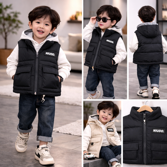 Boys Lightweight Sleeveless Puffer Jacket