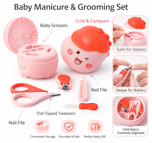 Dinosaur Nail Cilpper Set -4 Pieces Grooming Kit