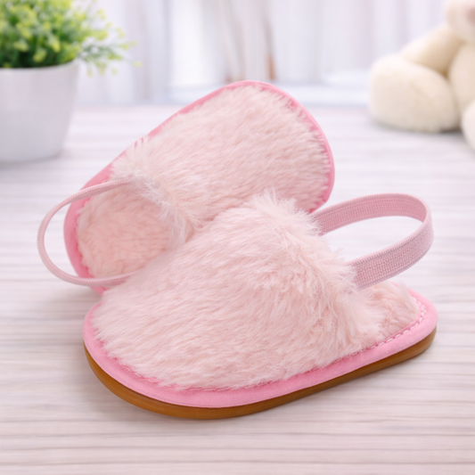 Girls Fuzzy Slippers