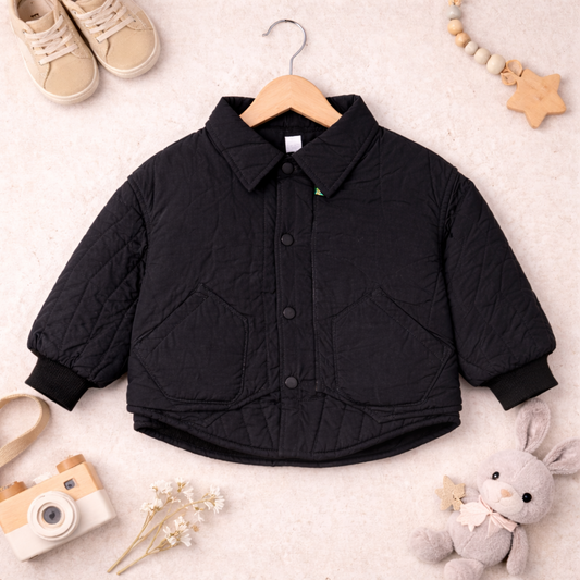 Boys Waist Length Jacket  Black