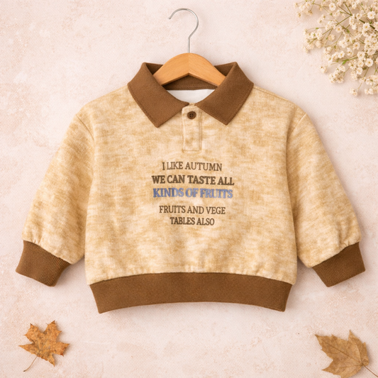 Round Neck Long Sleeves Sweatshirt