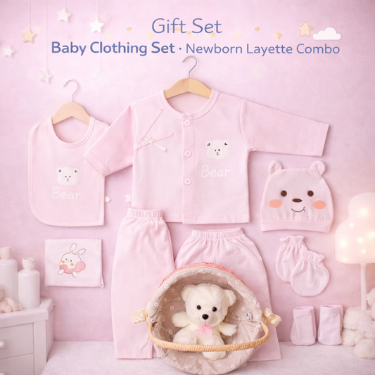 Gift Basket For Born Baby Clothing Set- 15 Pcs