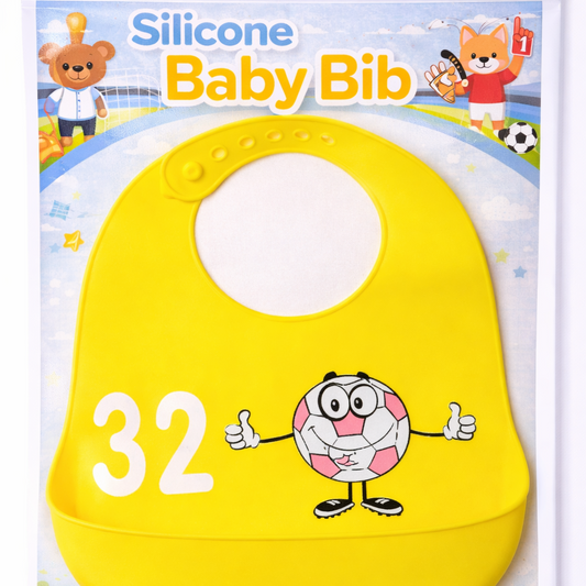 Waterproof Baby blue High Silicon Baby Bibs