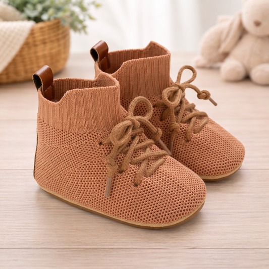 Soft Mesh Warm Knit Infant Boots