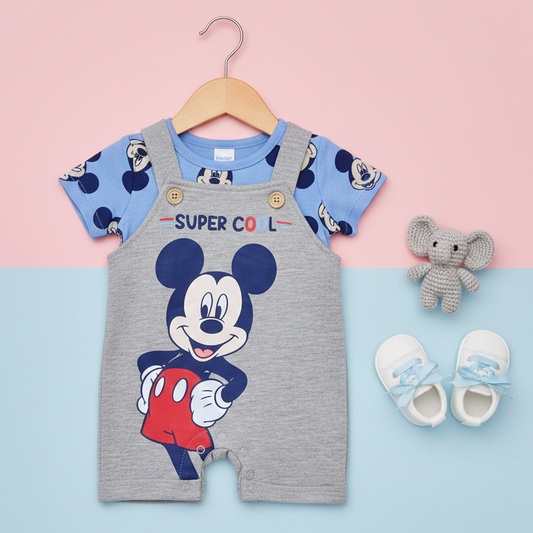 Girls Disney'S Minnie Mouse Overall Dress Set