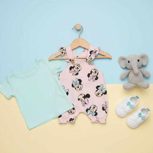 Girl Minnie Mouse Design Two Piece Set