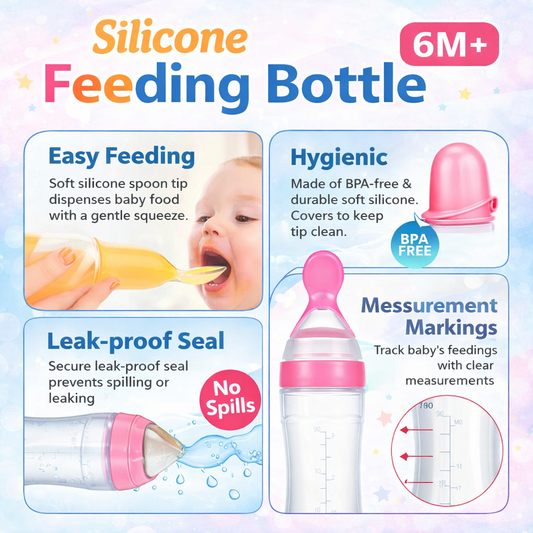 Bpa Free 90 Ml Spoon Food Feeder Bottle