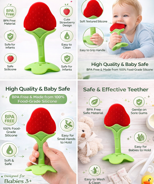 Soft Silicone Fruit Teething Toys
