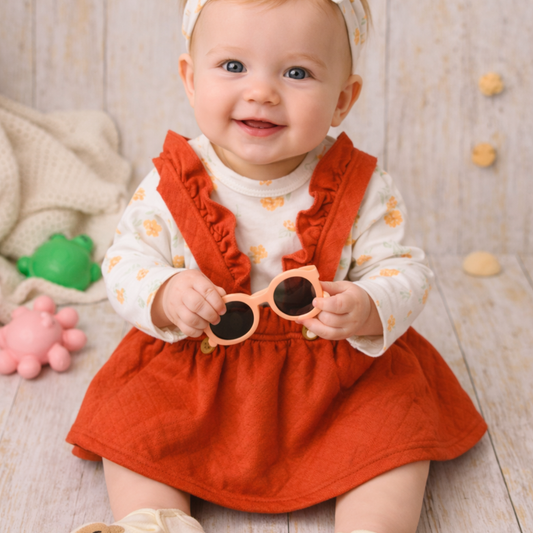 Dungaree For Girls Casual Printed Pure Cotton